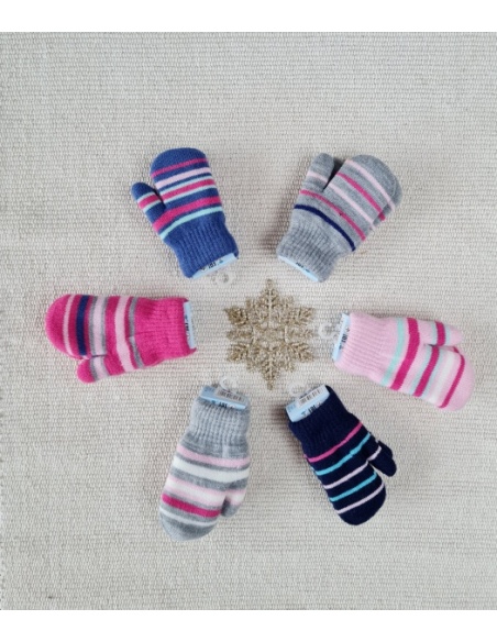 Rękawiczki dziewczęce akrylowe 14 cm