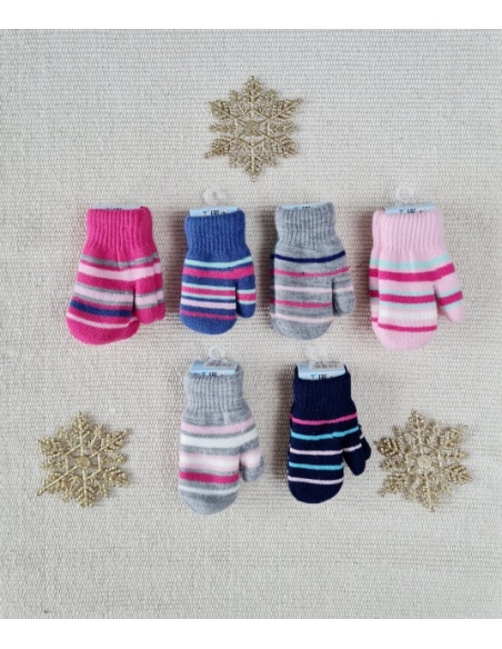 Rękawiczki dziewczęce akrylowe 14 cm