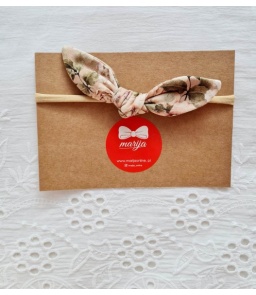Opaska niemowlęca supełek Retro Roses