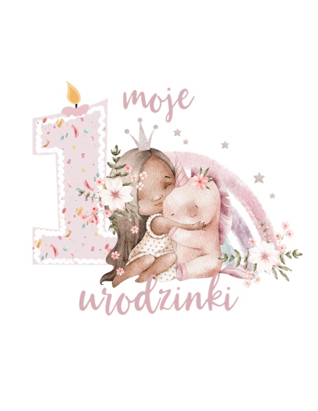 Body urodzinowe na roczek dla dziewczynki