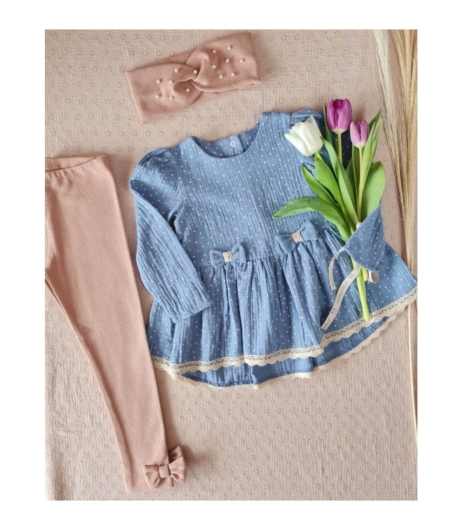 Legginsy prążek z kokardkami Sophie Legginsy prążek z kokardkami Sophie