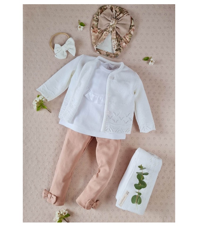 Legginsy prążek z kokardkami Sophie Legginsy prążek z kokardkami Sophie
