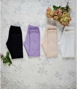 Legginsy prążek Retro Roses 2