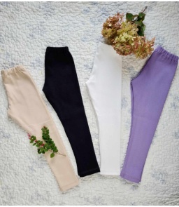 Legginsy prążek Retro Roses