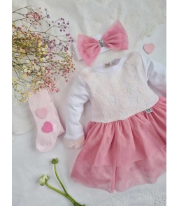 Komplet body sukienka + opaska Princess 2