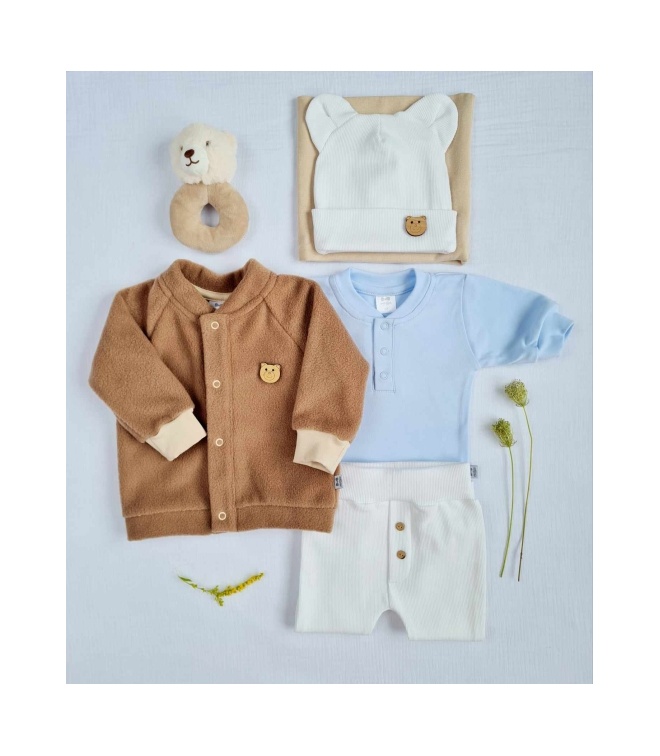 Body polo blękitne krótki rękaw Body polo blękitne krótki rękaw