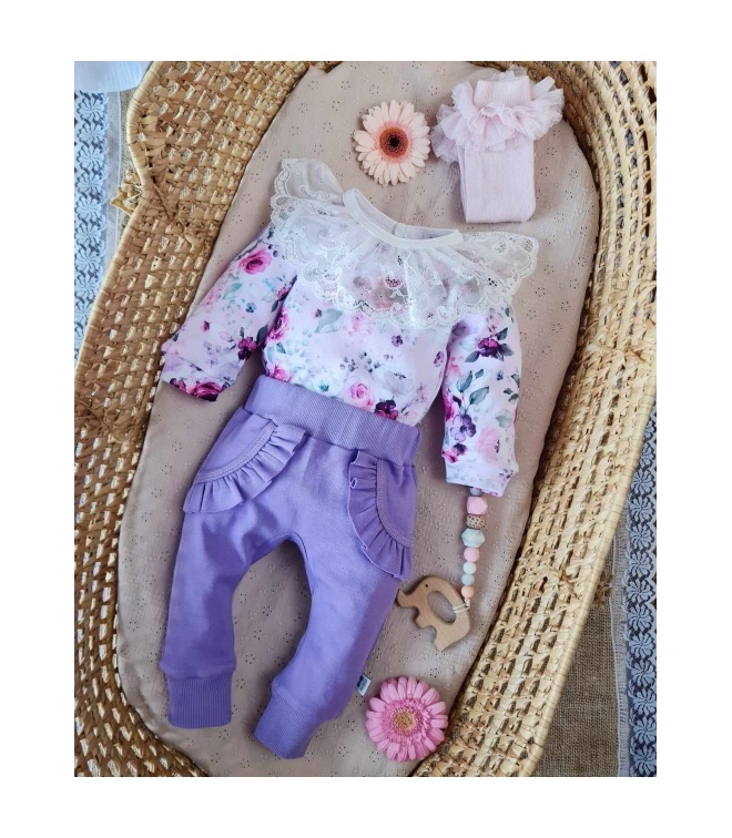 Body w kwiaty długi rękaw Calinka Body w kwiaty długi rękaw Calinka