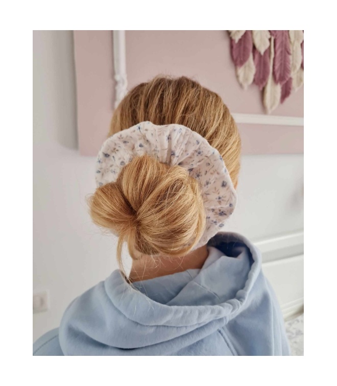 Gumka do włosów scrunchie muślin Gumka do włosów scrunchie muślin