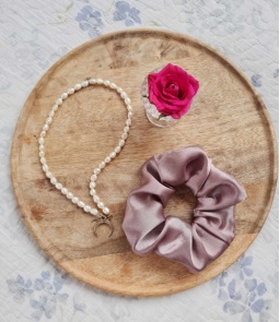 Gumka do włosów scrunchie satyna
