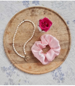Gumka do włosów scrunchie satyna 2