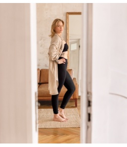 Legginsy damskie prążkowane