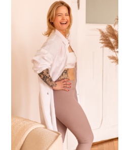 Legginsy damskie prążkowane 2