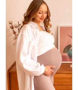 Legginsy ciążowe prążkowane 2