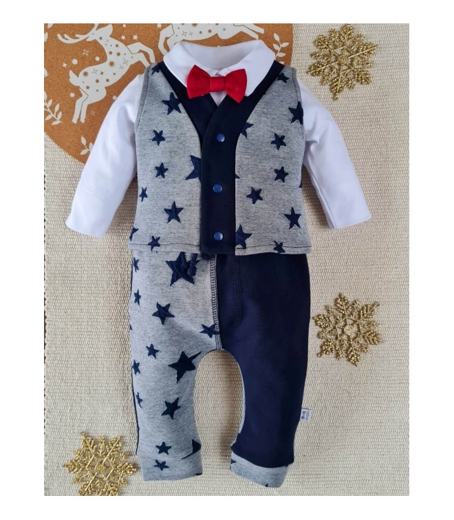 Spodnie w gwiazdki Little Gentleman