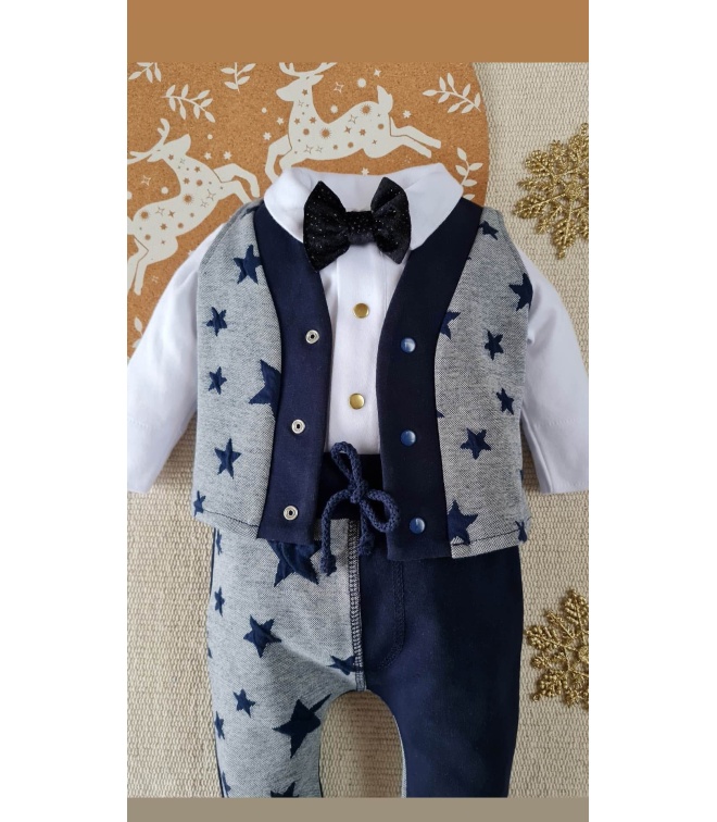 Spodnie w gwiazdki Little Gentleman