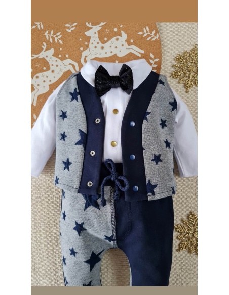 Spodnie w gwiazdki Little Gentleman