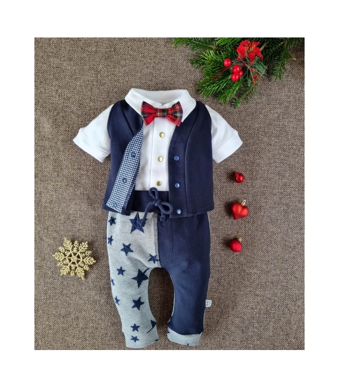 Spodnie w gwiazdki Little Gentleman