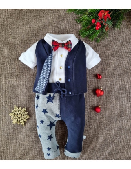 Spodnie w gwiazdki Little Gentleman