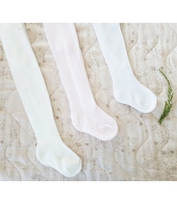 Rajstopki białe bawełniane 2