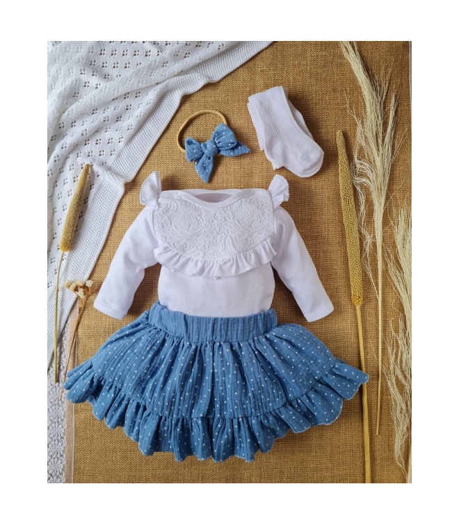 Białe body z koronką PRINCESS