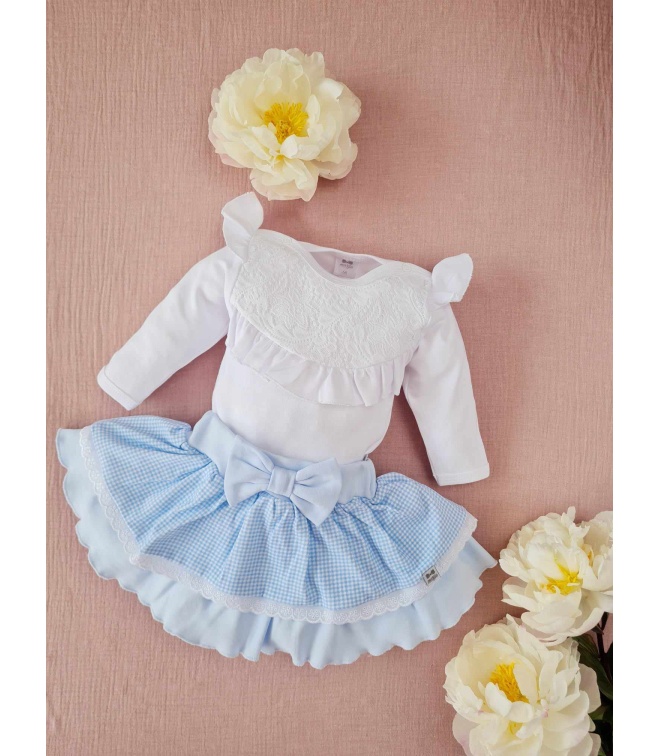 Białe body z koronką PRINCESS