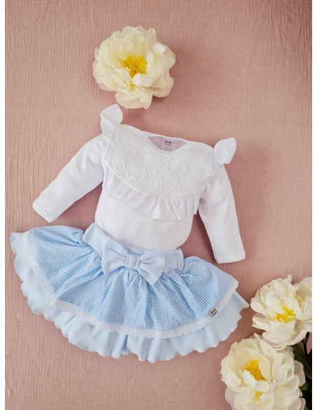 Białe body z koronką PRINCESS