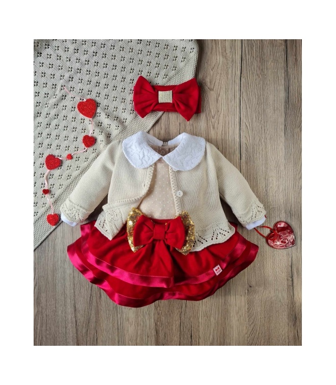 Beżowy ażurowy sweterek