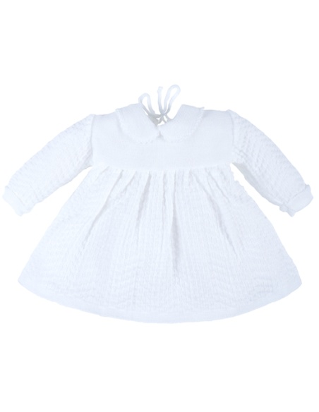 Ażurowa biała sukienka r. 86