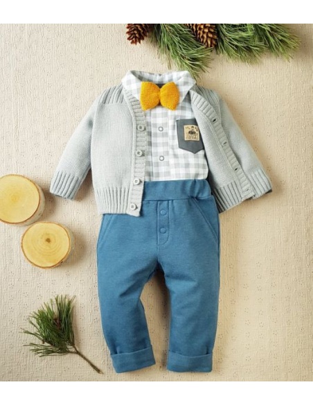 Spodnie turkusowe dla chłopca JACK