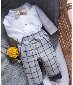 Szare spodnie Little Gentleman 2