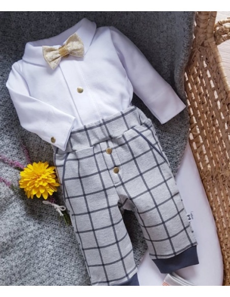 Szare spodnie Little Gentleman