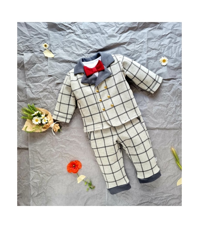 Szare spodnie Little Gentleman