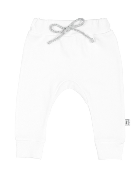 Spodnie niemowlęce białe