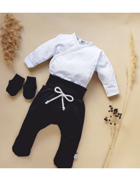 Półśpiochy niemowlęce czarne 56