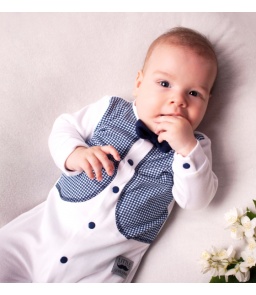 Pajacyk kamizelka Little Gentleman 2